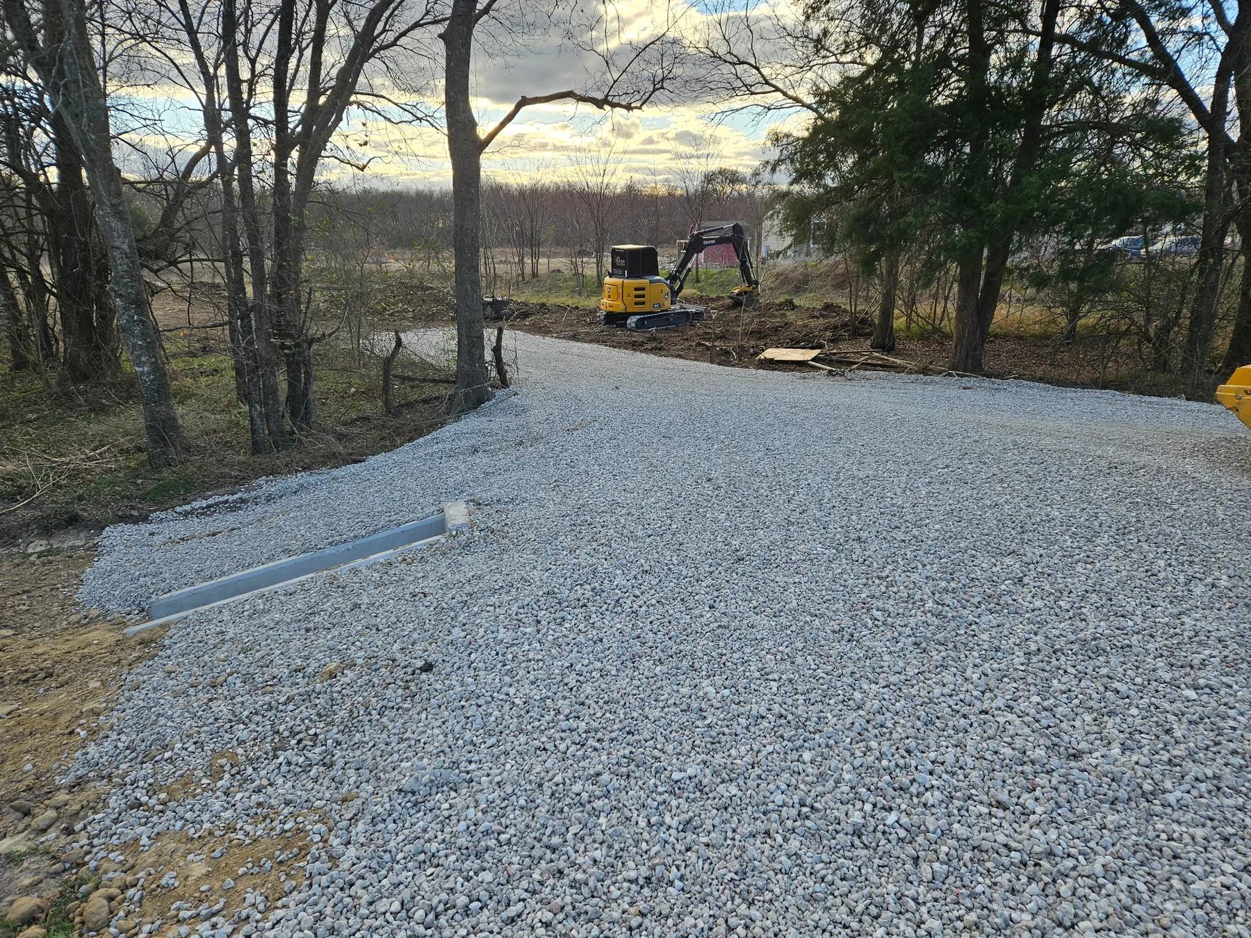 Installed gravel driveway and culvert work by Your Way Land Clearing LLC